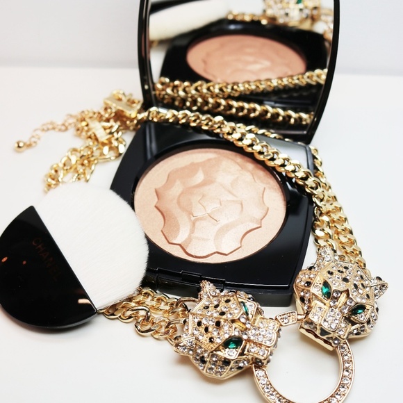 Leopard Necklace Stunning Crystal Door-knocker Dual Strand NY Style Adjustable - Picture 2 of 16